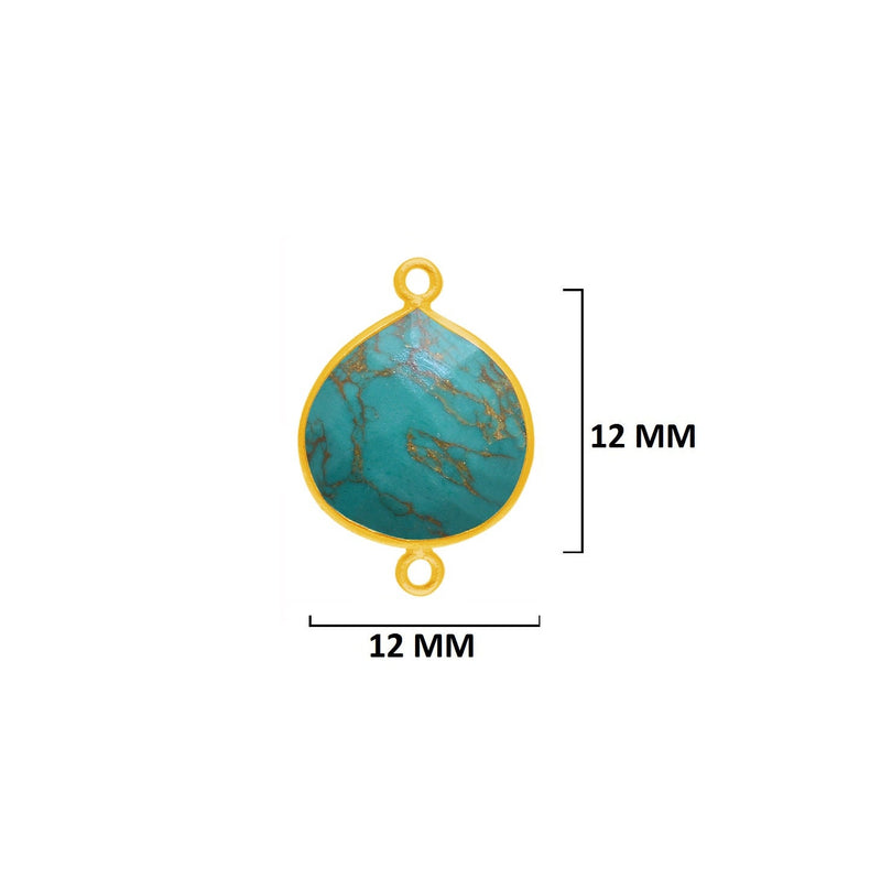 Blue Turquoise Gemstone Charms