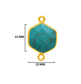Blue Turquoise Gemstone Charms