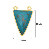 24K Gold Plated Over Sterling Silver-Plated Bezel Charms