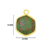 Natural Hexagon-Shaped Pendants