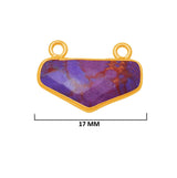 Purple Turquoise Gemstone Charms