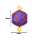 Purple Turquoise Gemstone Charms