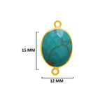 24K Gold Plated Over Sterling Silver-Plated Bezel Charms
