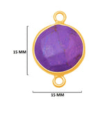 Sterling Silver-Plated Bezel Charms