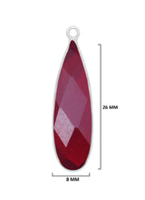 Boho Chic Garnet Bezel Pendant - Handcrafted Gemstone Necklace in 925 Sterling Silver with Stunning Finishes