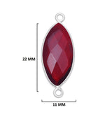 Boho Chic Garnet Bezel Pendant - Handcrafted Gemstone Necklace in 925 Sterling Silver with Stunning Finishes