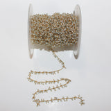 Gold Beaded Gemstone Necklace