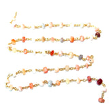 marys tear handmade gemstone bead chain.