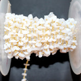 white chalcedony chips birthstone month March, zodiac sign Gemini.