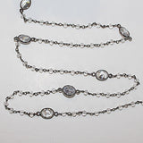 clear quartz gemstone bead chain 24k gold plated over silver, women jewelry making necklaces, earrings, and bracelets bead chain.