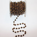 wooden beads cape quartz handmade gemstone bead chain.