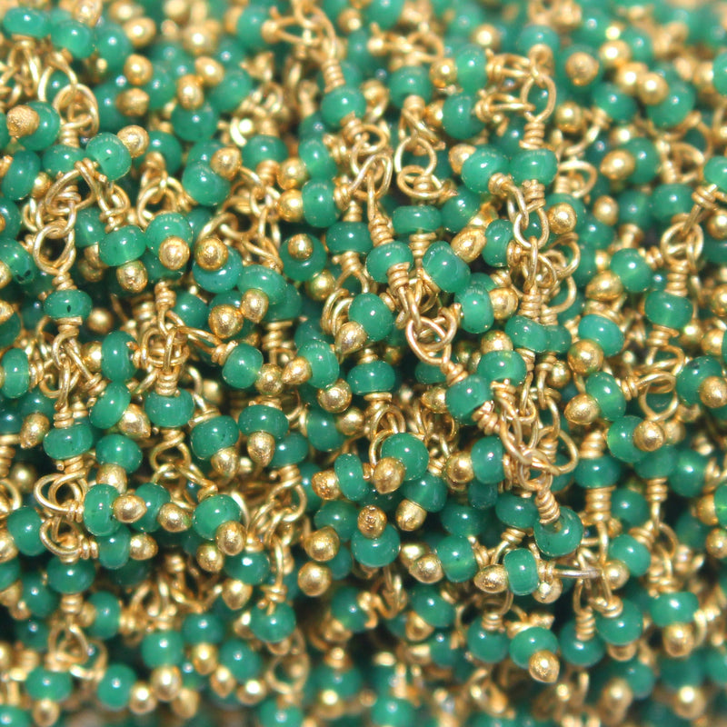 green onyx quartz gemstone bead chain silver, women jewelry making necklaces, earrings, and bracelets bead chain.