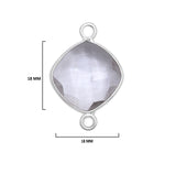 Boho Chic Clear Qurtz Bezel Pendant - Handcrafted Gemstone Necklace in 925 Sterling Silver with Stunning Finishes