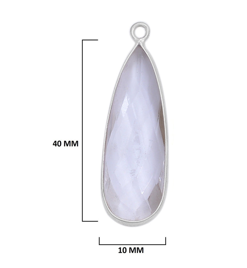 Boho Chic Clear Quartz Bezel Pendant - Handcrafted Gemstone Necklace in 925 Sterling Silver with Stunning Finishes
