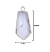Boho Chic Clear Quartz Bezel Pendant - Handcrafted Gemstone Necklace in 925 Sterling Silver with Stunning Finishes