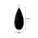 Boho Chic Black Onyx Bezel Pendant - Handcrafted Gemstone Necklace in 925 Sterling Silver with Stunning Finishes