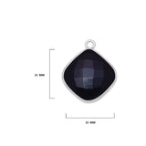 Boho Chic Black Onyx Bezel Pendant - Handcrafted Gemstone Necklace in 925 Sterling Silver with Stunning Finishes