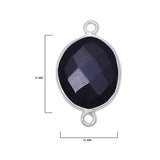 Black Onyx Sterling Silver Bezel Pendant - Boho Chic Gemstone
