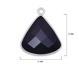 Boho Chic Black Onyx Bezel Pendant - Handcrafted Gemstone Necklace in 925 Sterling Silver with Stunning Finishes