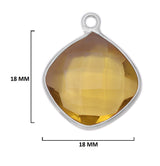 Boho Chic Lemon Quartz Bezel Pendant - Handcrafted Gemstone Necklace in 925 Sterling Silver with Stunning Finishes
