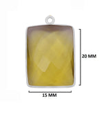 Boho Chic Lemon Quartz Bezel Pendant - Handcrafted Gemstone Necklace in 925 Sterling Silver with Stunning Finishes