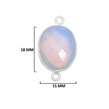 Opalite Pendant – Sterling Silver Bezel, Boho Necklace