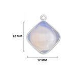 Boho Chic Opalite Bezel Pendant - Handcrafted Gemstone Necklace in 925 Sterling Silver with Stunning Finishes