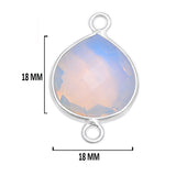Boho Chic Opalite Bezel Pendant - Handcrafted Gemstone Necklace in 925 Sterling Silver with Stunning Finishes