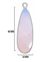 Boho Chic Opalite Bezel Pendant - Handcrafted Gemstone Necklace in 925 Sterling Silver with Stunning Finishes