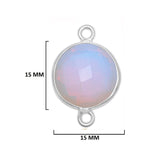 Boho Chic Opalite Bezel Pendant - Handcrafted Gemstone Necklace in 925 Sterling Silver with Stunning Finishes