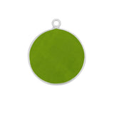 Boho Chic Peridot Bezel Pendant - Handcrafted Gemstone Necklace in 925 Sterling Silver with Stunning Finishes
