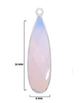 Boho Chic Opalite Bezel Pendant - Handcrafted Gemstone Necklace in 925 Sterling Silver with Stunning Finishes