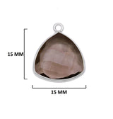 Boho Chic Smoky Quartz Bezel Pendant - Handcrafted Gemstone Necklace in 925 Sterling Silver with Stunning Finishes