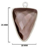 Boho Chic Smoky Quartz Bezel Pendant - Handcrafted Gemstone Necklace in 925 Sterling Silver with Stunning Finishes