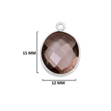 Smoky Quartz Sterling Silver Bezel Pendant - Boho Gemstone Necklace