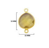 Boho Chic Lemon Quartz Bezel Pendant - Handcrafted Gemstone Necklace with 24kt Gold Plating