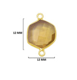 Boho Chic Lemon Quartz Bezel Pendant - Handcrafted Gemstone Necklace with 24kt Gold Plating