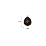 Boho Chic Black Onyx Bezel Pendant - Handcrafted Gemstone Necklace with 24kt Gold Plating