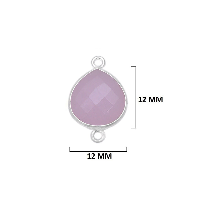 Pink Chalcedony Gemstone Charms