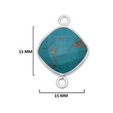 Sterling Silver-Plated Bezel Charms