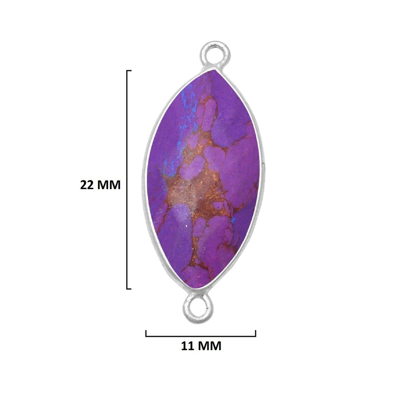 Purple Turquoise Gemstone Charms