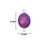 Sterling Silver-Plated Bezel Charms