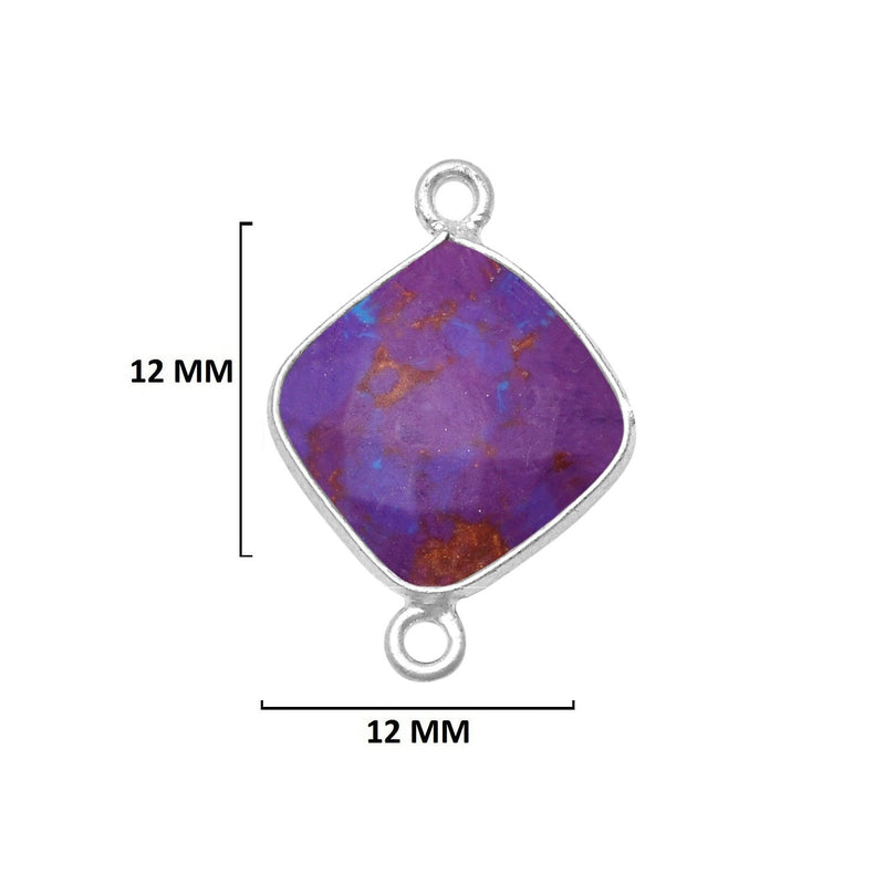 Purple Turquoise Gemstone Charms