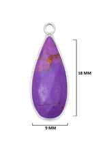 Natural Rounded Teardrop-Shaped Pendants