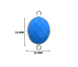 Sterling Silver-Plated Bezel Charms