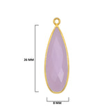 Pink Chalcedony Gemstone Charms