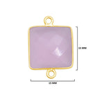 Pink Chalcedony Gemstone Charms