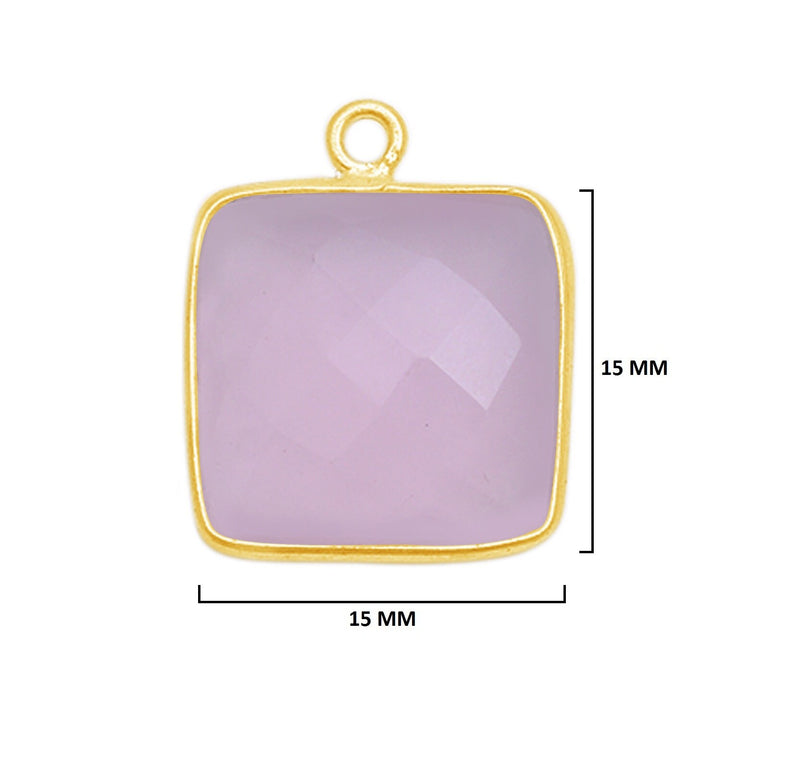 Natural Square-Shaped Pendants