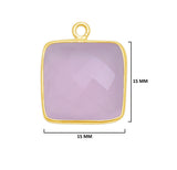 Natural Square-Shaped Pendants