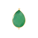 24K Gold Plated Over Sterling Silver-Plated Bezel Charms